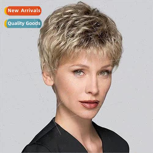 Europe fashion female whe wig fluffy coloring short hair hig