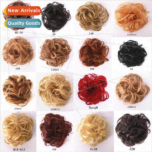 Wig Europe female coiffure big small pill head curly hair wi