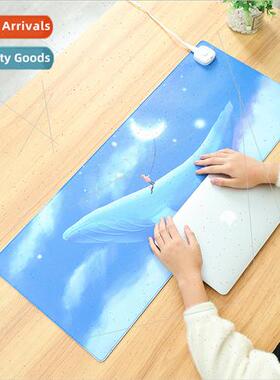 Heated mouse pad cartoon printing students wring large hand
