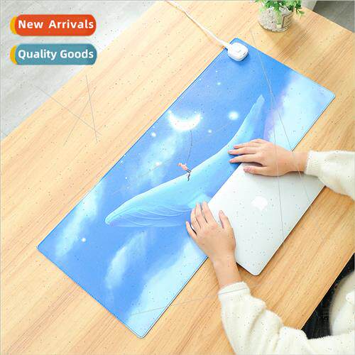 Heated mouse pad cartoon printing students wring large hand