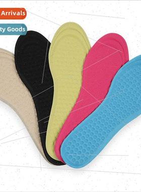 Sponge particles insoles women breathable sweat sports shock