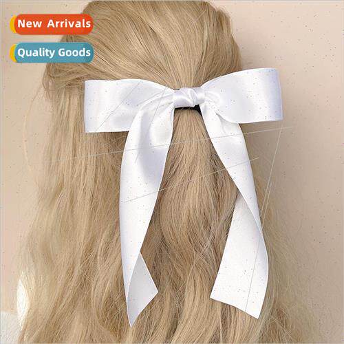 bow ribbon hair rope female back head tie hair leather bsimp
