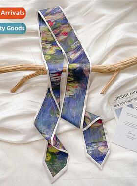 Scarf hair bfemale tied hair 2023 new summer thin French sup