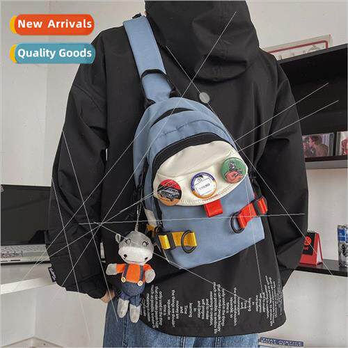 Hong Kong  chest bag bag female new Korean color collision f