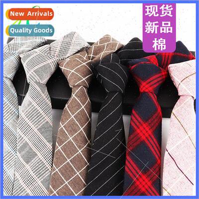 Cotton Tie Men  Formal Men Women Hand Tie Plaid College Tie