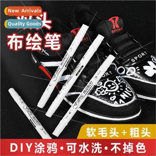GN.3600B Dual Tip Fabric Painting PenClothes Graffiti PenWhi