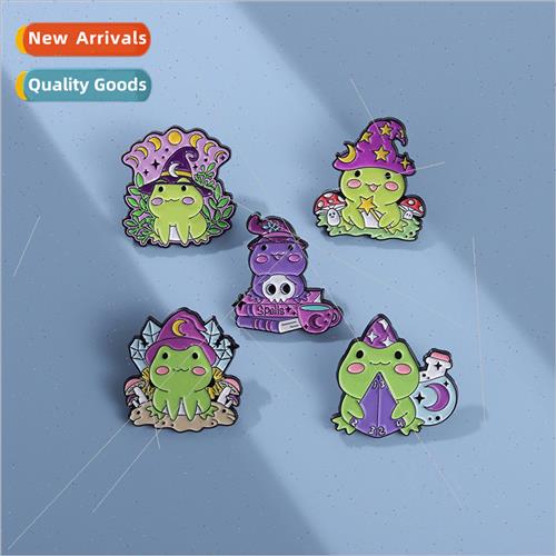 New wizard hat magic frog modelling cute cartoon badge perso