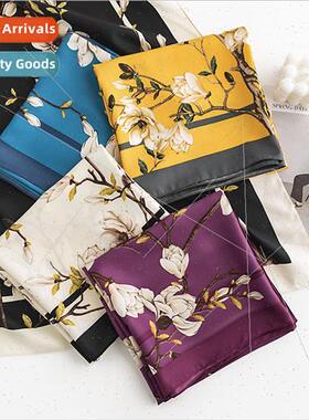 mulation silk scarf elegant orchid professional dress neckwe