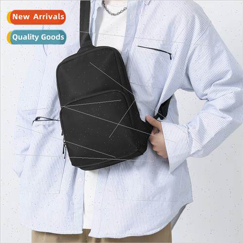 Mori large-capacy solid color shoulder bag male Korean schoo