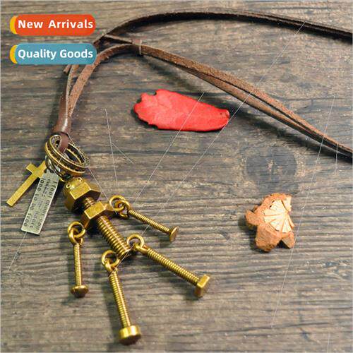 New screw man metal pendant Korean fashion jewelry Men women