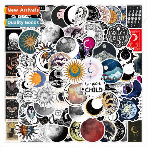 60 -repeating new moon synthetic graffiti stickers luggage s