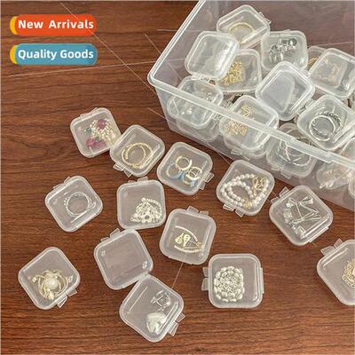 Plastic transparent small box mini with lid square earplugs