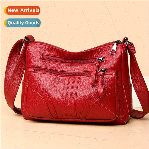 New retro women bag large capacy simple shoulder bag PU soft