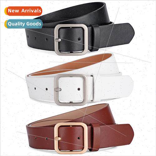 Korea new square women pin buckle decorative soft belt versa
