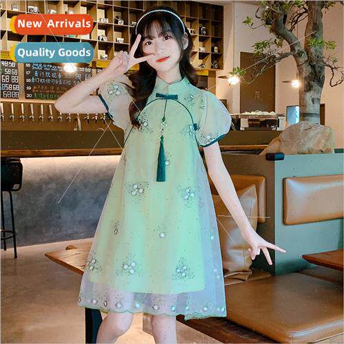 2022 summer new childrens clothing dress summer ltle girl me