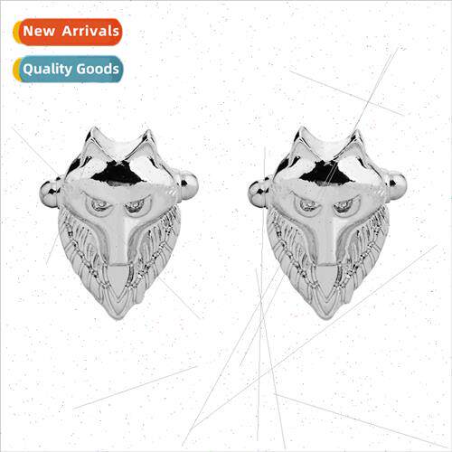 Europe French cufflinks wolf head animal cufflinks cufflinks