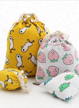 Fabric Drawstring Bag Small Fresh Drawstring Bag Sundry Cosm