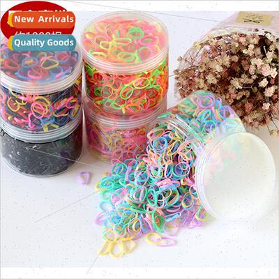 Children hair baby hair tie head rope disposable simple tran