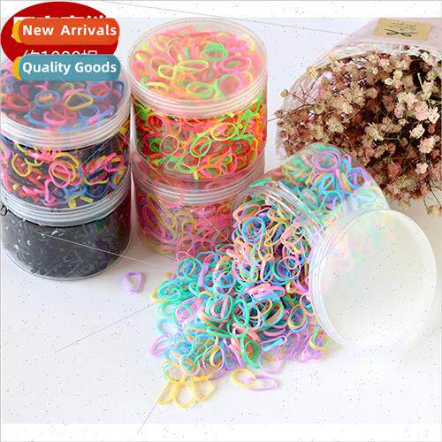 Children hair baby hair tie head rope disposable simple tran