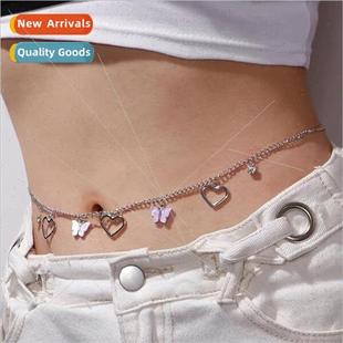 Rhinestone Pendant Body Europe che Butterfly Chain Fashion