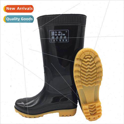 PVC rain boots rain shoes men tall water shoes labor protect