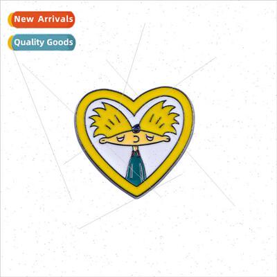 New brooches in cartoon cute yellow heart HeyArnold Arnold b