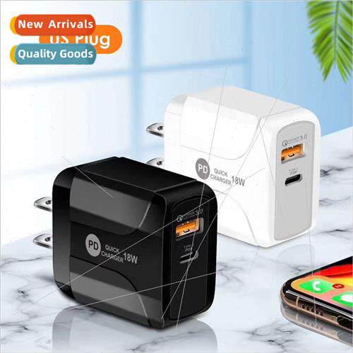 PD 18W+QC3.0 Cell Phone Fast Charger Smart PD Port+QC3.0 Fas