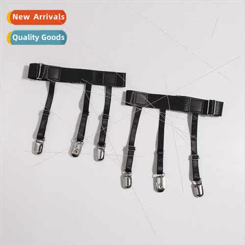 Men women universal simple elastic adjustable three clip shi