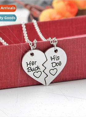 Accessories Creative Pendant her buck his doe love elk neckl
