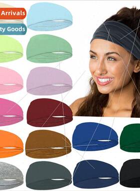 Europe Ladies Hairband Cotton Yoga Breathable Headband Tenni