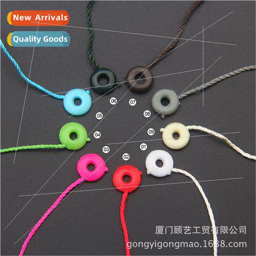 Round universal hangtag rope Button head universal hanging p