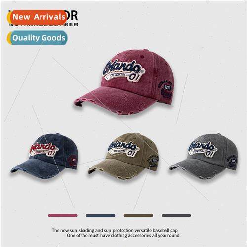Baseball cap letters retro embroidery Chao Xiyin retro Ameri