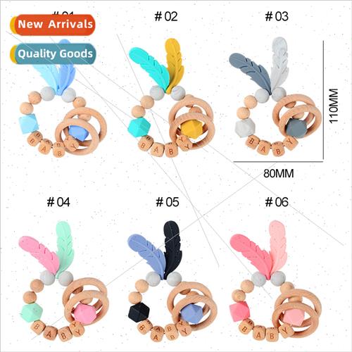 Baby Wooden Teether Bracelet DIY Baby Maker Name Wooden Ratt