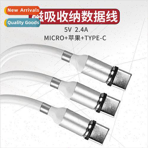 Storage magnetic data cable 3-in-1 cell phone data cable  MI