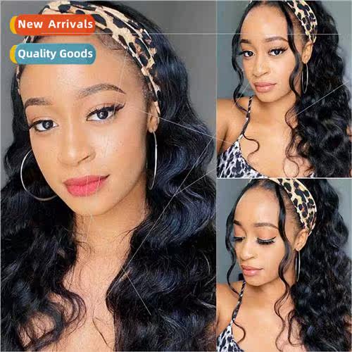 Europe headband wig headband wig body Europe ladies ice silk
