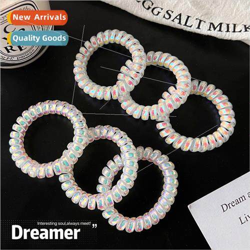 Korea ins cute mermaid color telephone wire hair bhair rope