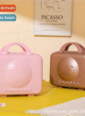 14 inch cosmetic case smiley face mini password sucase bag h