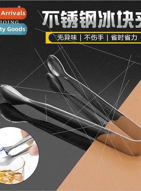 Stainless steel ice tongs BBQ food clip kchen supplies creat