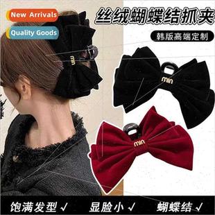Clip Hair Princess Bow Headdr Run Grab Velvet Accessories
