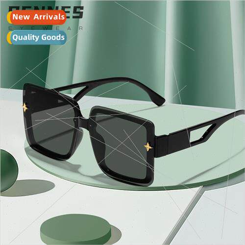 2024 new quadruple star rice nail large Square Frame PC lens