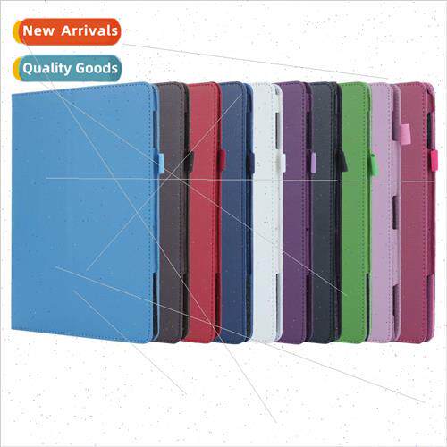 适用Lenovo M10Plus Tablet Case P10 Bifold X705 StX605 Lychee