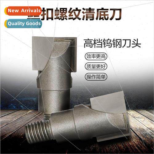 Threaded clear bottom cutter wood door lock hole drill b cut