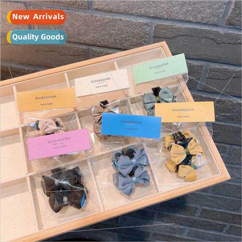 Korea cute delicate bow broken hair bangs small grab a pair