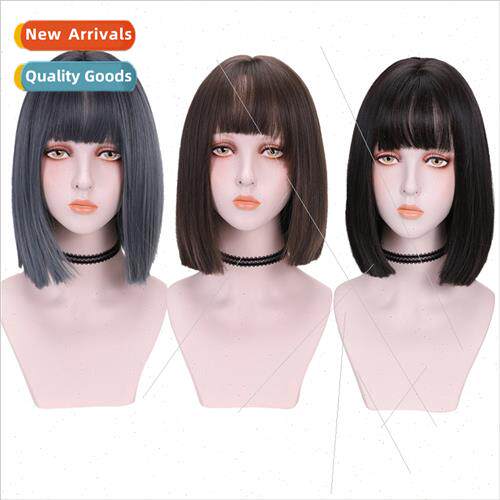 Princess cut wig female Japan air bangs o head cover fashion