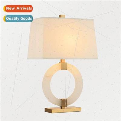 New Chinese simple modern marble table lamp creative persona