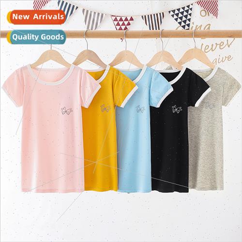 Girls new dress summer children nightgowns middle large chil