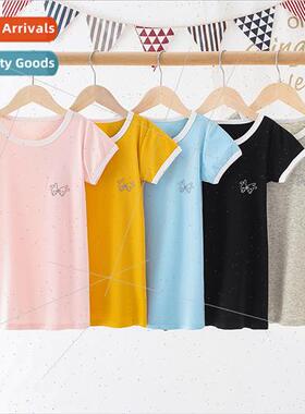 Girls new dress summer children nightgowns middle large chil