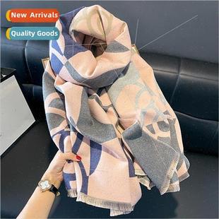 lengthened warm female dual vers shawl use wool Korean faux