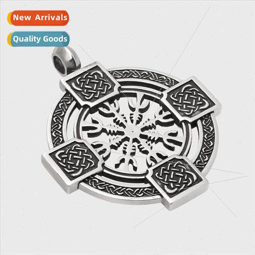 Ins Europe men hip hop pendant stainless steel punk necklace