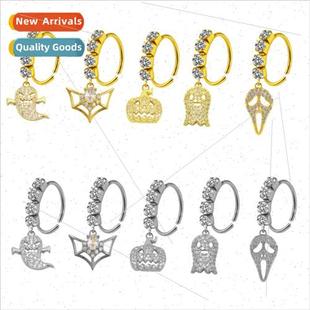Europe Halloween Nose Ring Nose Studded Nose Jewelry Skull P